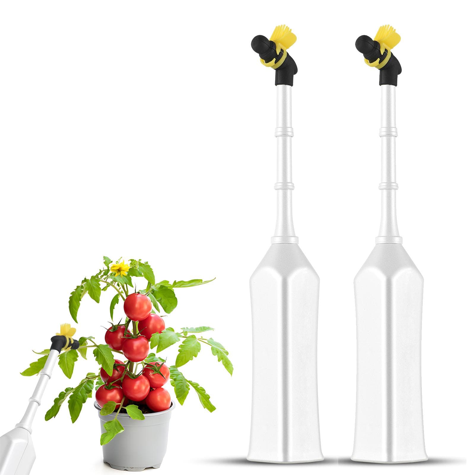 Electric Bee Vegetable Pollinator Battery Operated Handheld Pollination Tools One Click Operation 2pcs