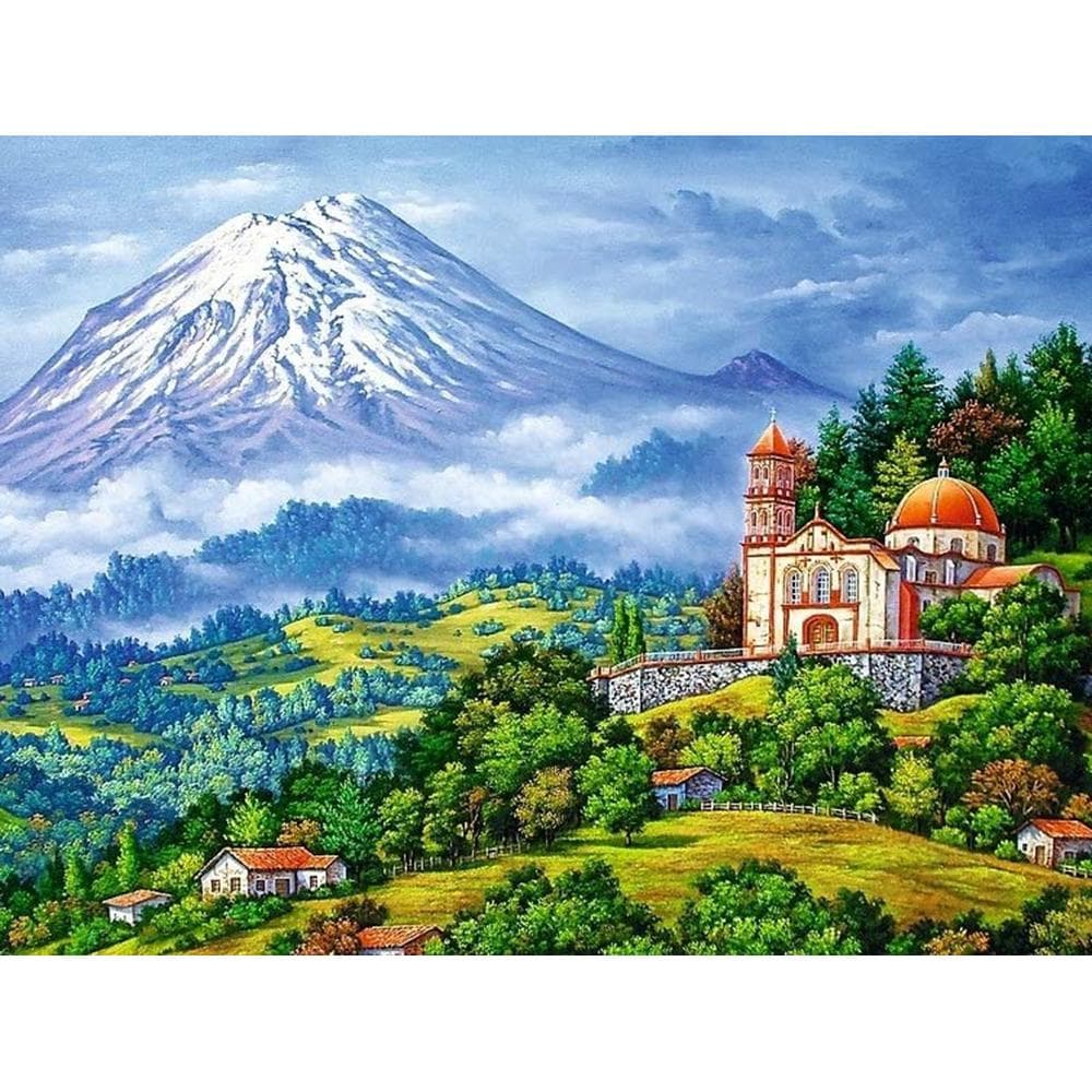 Diamond Painting Rhinestones Vintage Nordic Decorative Large DIY Mosaic Diamond Cross Stitch 20X30CM