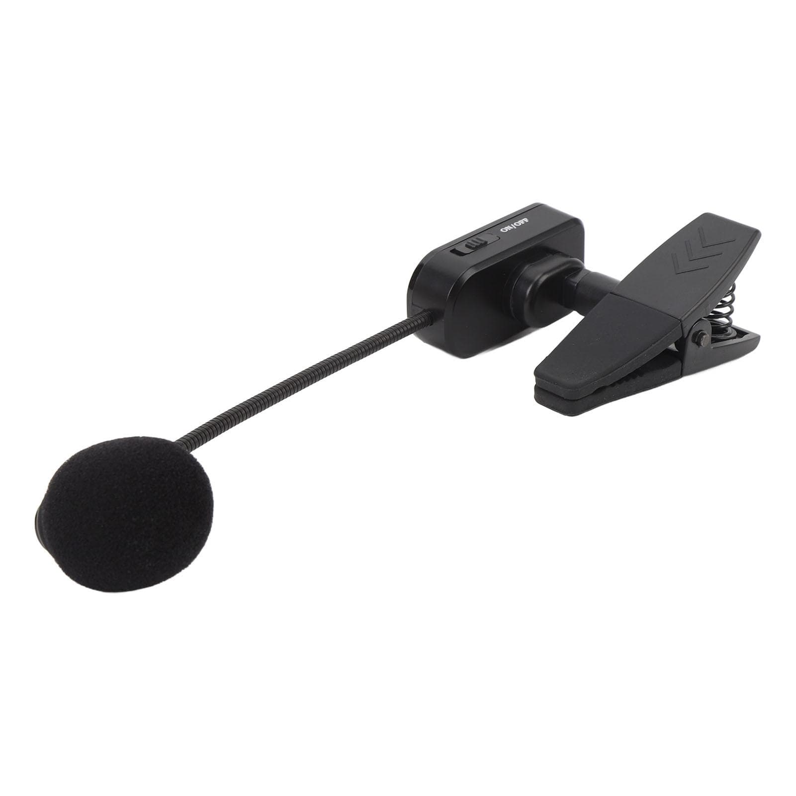 Wireless Saxophone Microphone System Clip On Instrument Microphone 131ft Range Plug and Play Brass