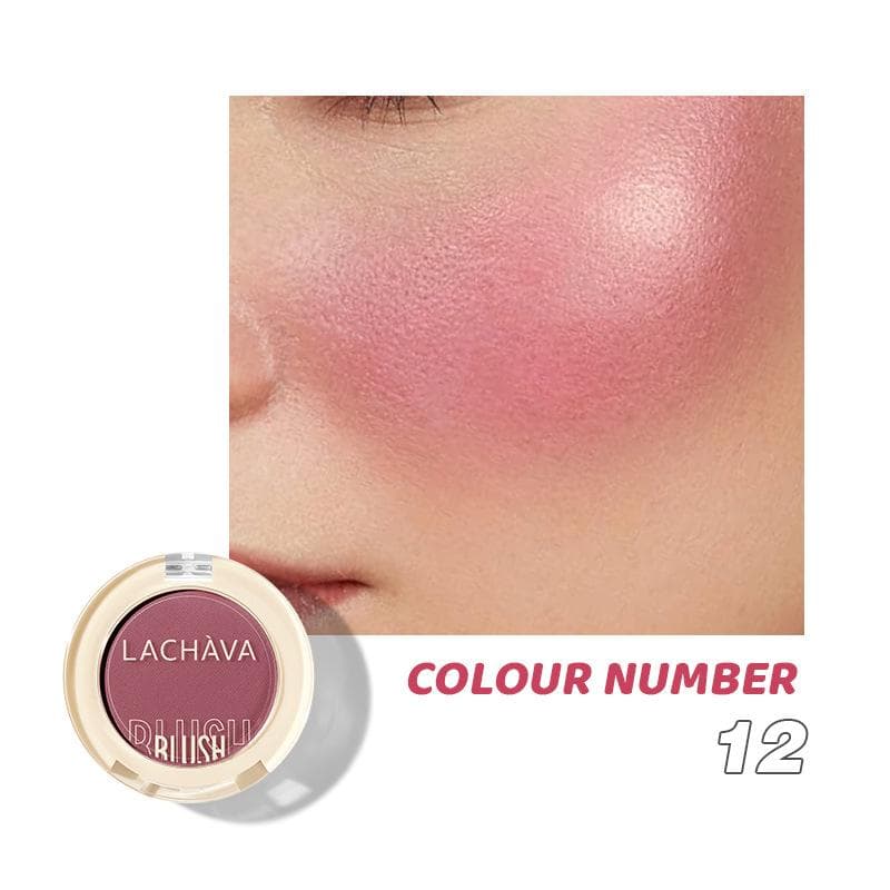12 Color Monochrome Blush Cream Natural Matte Cheek Tint Brighten Waterproof Moisturizing Face Contouring Blush