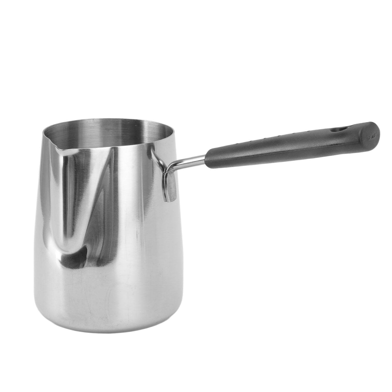 Coffee Pitcher Jug Scaled Design 304 Stainless Steel Long Handle Heat Resistant Milk Frothing Jug L(for 6.5-9kg)