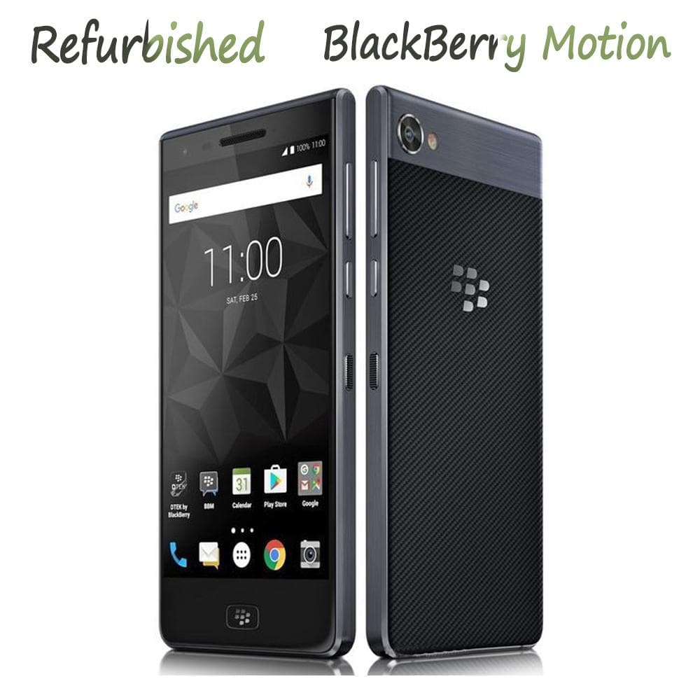 Refurbished Blackberry Motion 4G NETWORK 4GB RAM 32GB ROM Android 7.1 12MP 5.5 Mobile Phone Cell Phone With 1 SIM Single SIM Simple Set black