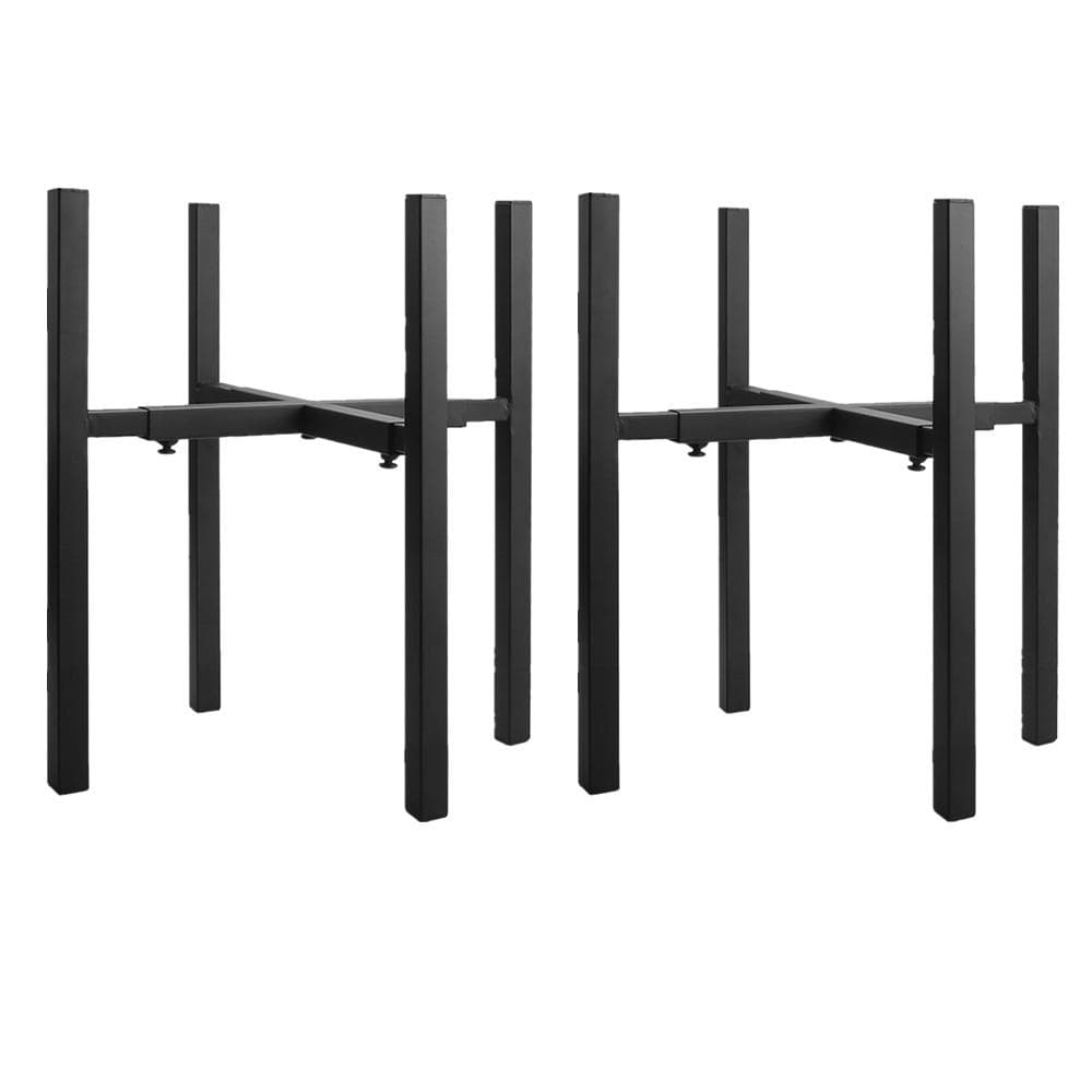 Adjustable Iron Plant Stand Extension Flower Pot Rack Practical Indoor Outdoor Shelf Heavy Duty Modern Balcony Home Garden Decor