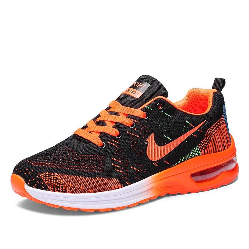 Sports Men's Shoes Breathable Soft Bottom Running Lightweight Sports Running Shoes Casual Men's Sneakers 44 orange