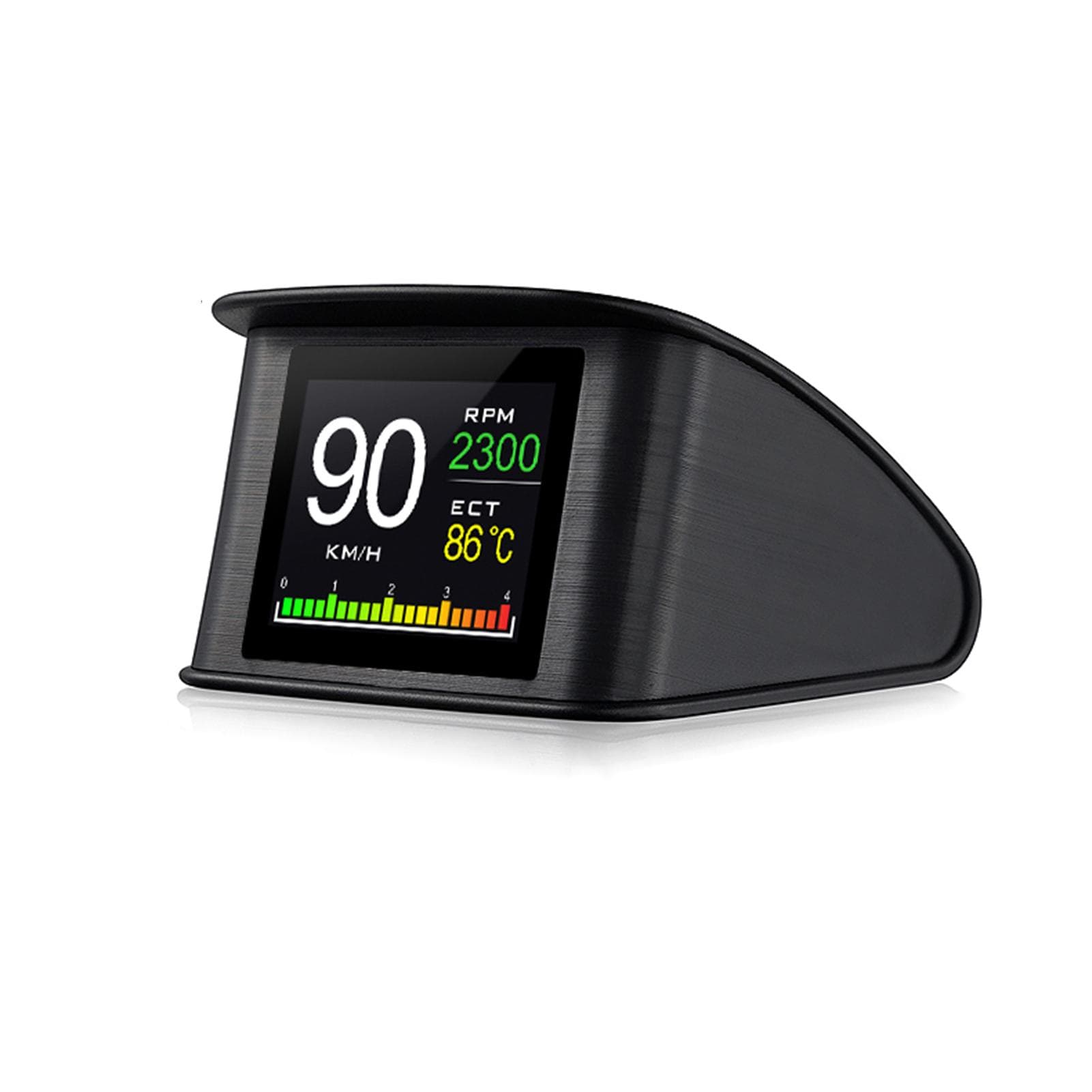 Smart HUD Display, 2.2 Inch Digital OBDII Speedometer Car Head Up Display with Displays Speed, black