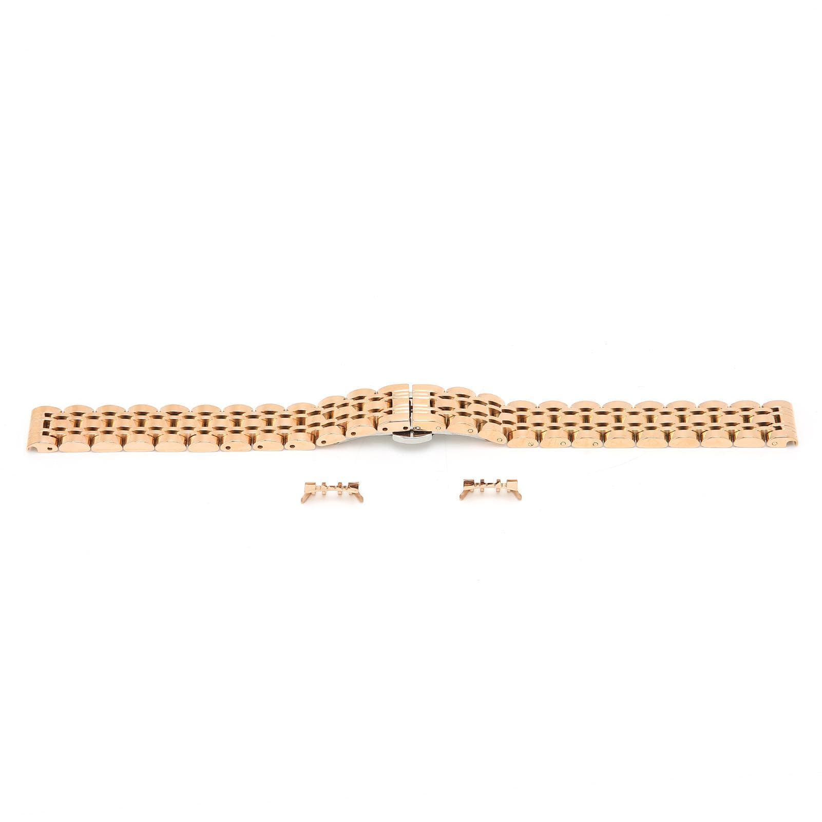 Unique Replacement Watch Bracelet Stainless Steel Watch Strap Watch Band Rose Gold 18mm / 0.7in 12