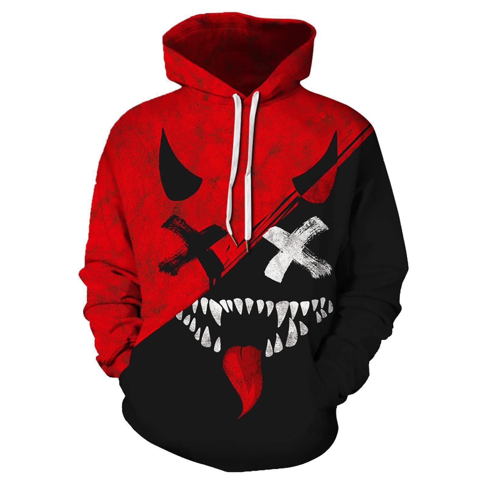 2023 Color Block Funny Smiling 3D Print Boys Casual Pullover Hooded Long Sleeve Sweatshirt For Spring Fall Kids Tops Outdoor 140