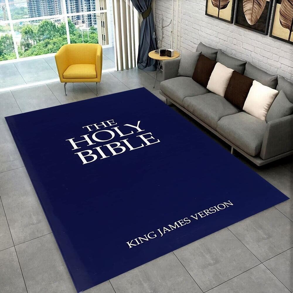 Holy Bible Cross Jesus Pray Area Rug,Carpet Rug for Home Living Room Bedroom Sofa Doormat Decor,kid Play Non-slip Floor Mat Gift 40cm x 60cm