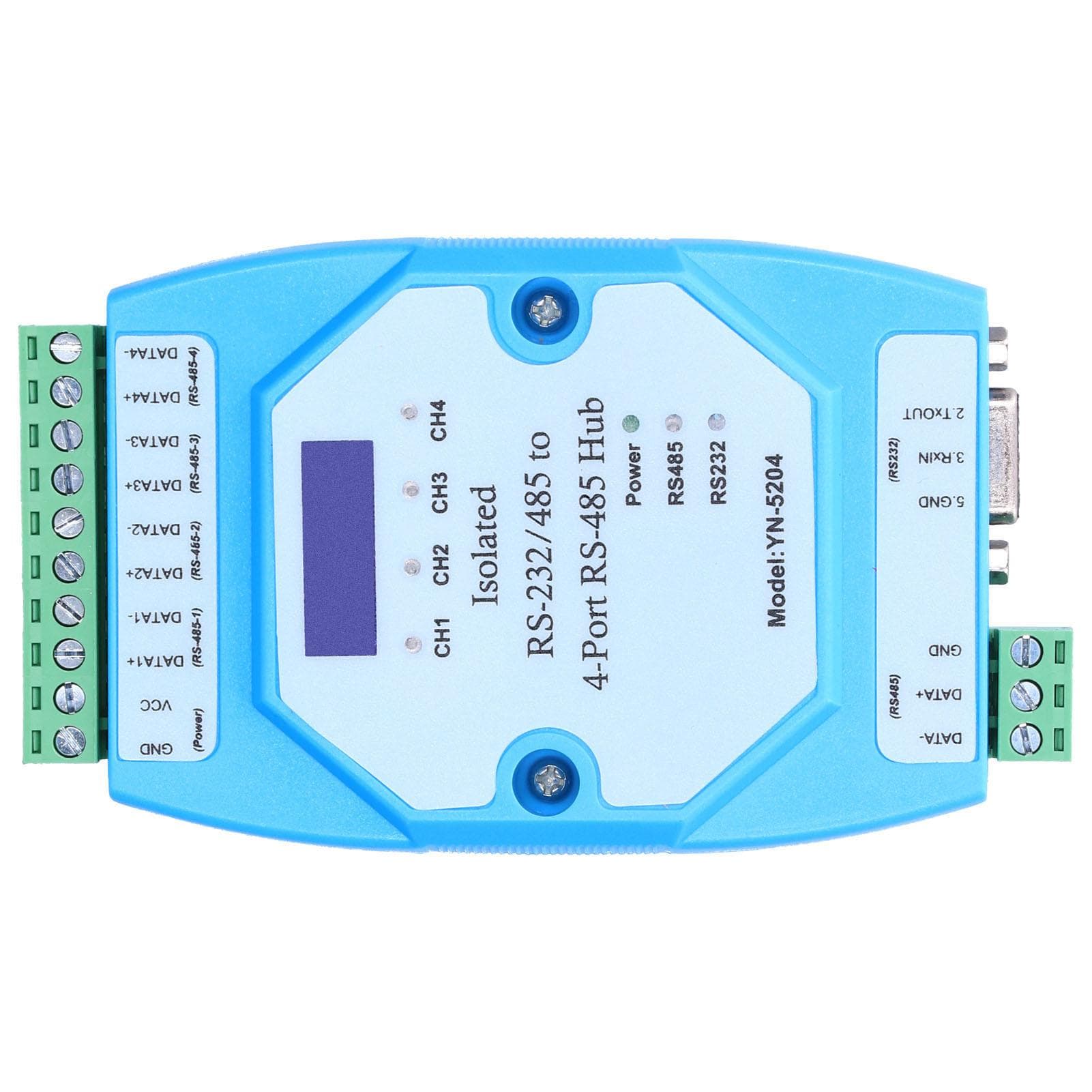 RS485 Hub Optical Isolation AutoSensing Fast Transmission Speed FourPort Concentrator for Allocate