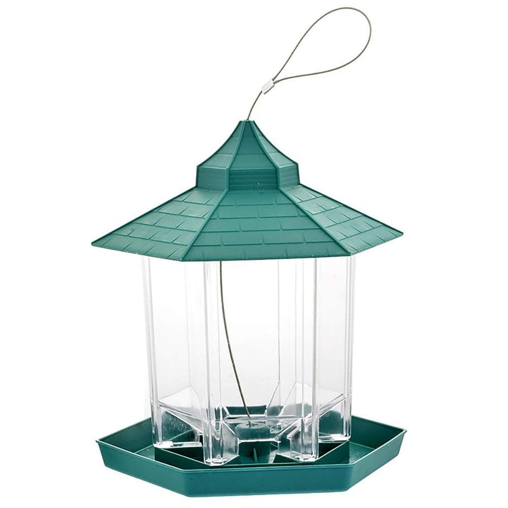 Squirrel Proof Gazebo Bird Feeders Hexagon Shaped Wild Bird Feeder