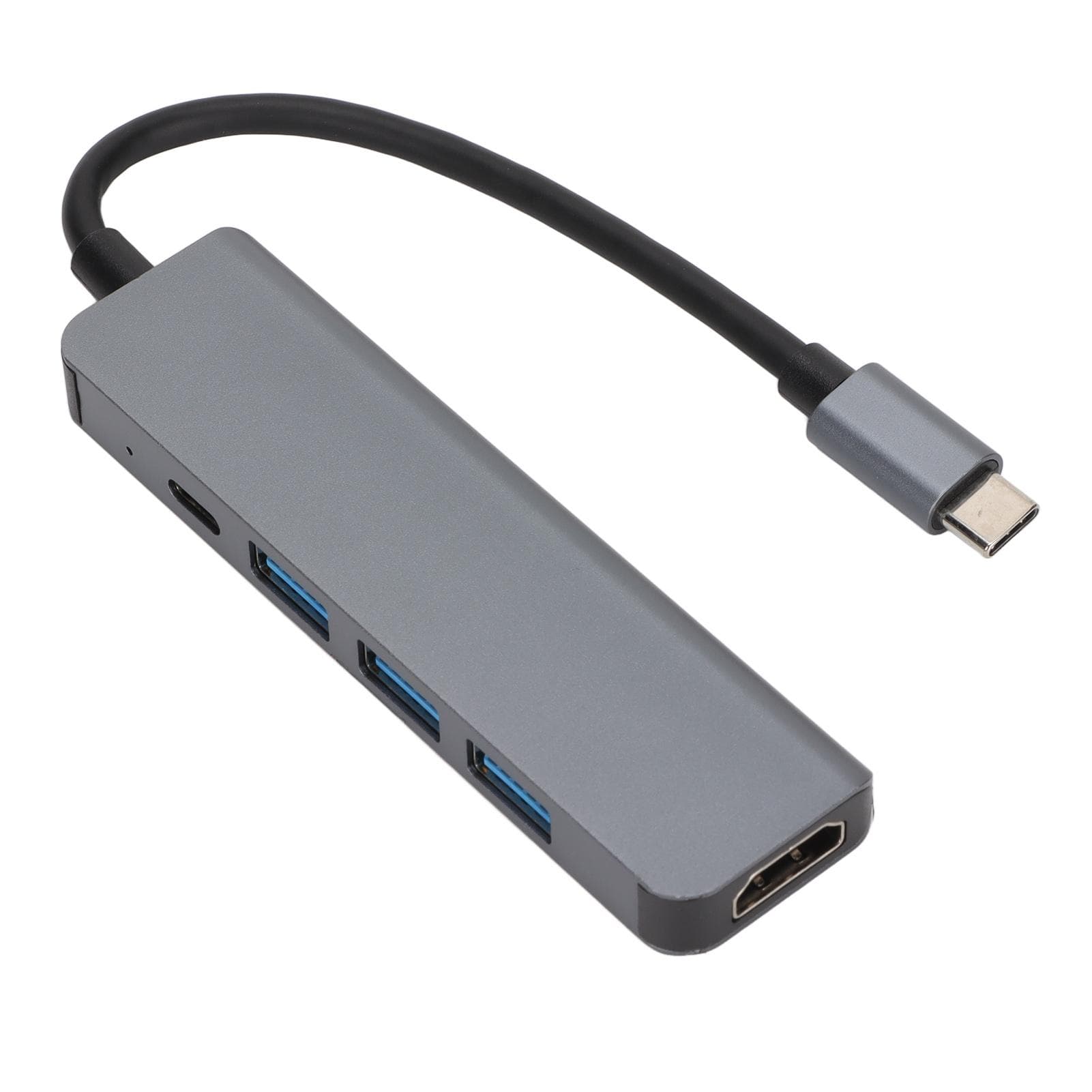 5 in 1 USB C Hub Ultra High Definition 5Gbps Transfer Rate PD Charging USB C to Ethernet Hub