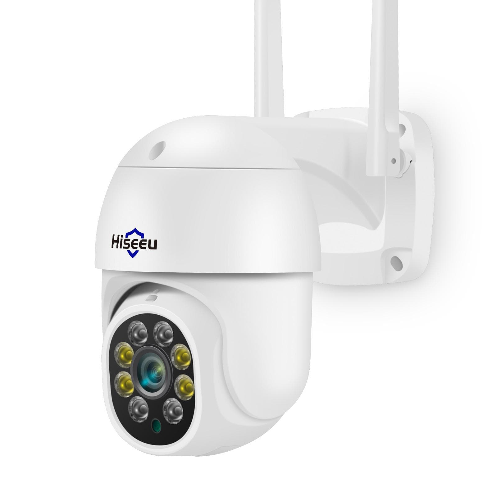Hiseeu WHD305 5MP Wireless Monitor Camera Wall Mount Smart WiFi Camera 5X Digital Zoom IP66 UK Plug