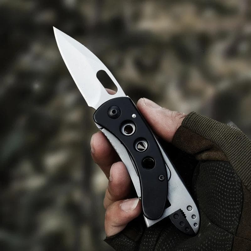 New Multi Functional Wrench, Tool Knife, Outdoor Folding Knife, Activity Wrench, Camping Multifunctional Household Tactical Tool
