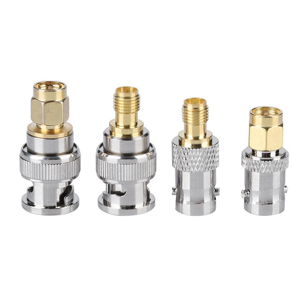 4PCS Coaxial Antenna Connector BNC Male Female to SMA Male Female Connector