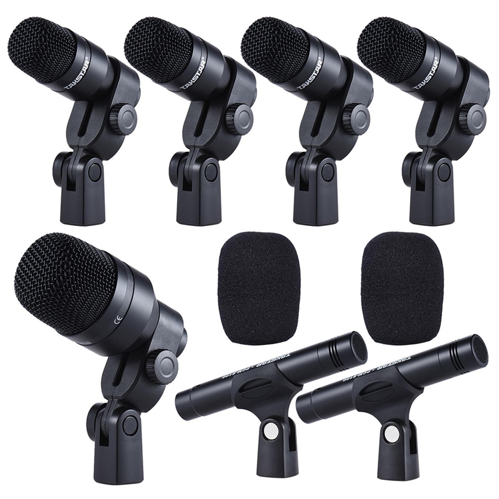 TAKSTAR DMS-D7 Professional Musical Instruments Drum Set Wired Microphone Mic Kit with Standard
