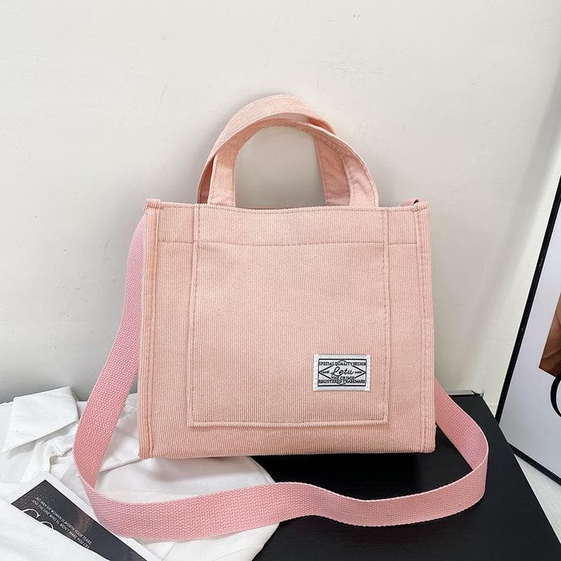 Vintage Tote, Vintage Crossbody Bag, Casual Handbag and Shoulder Purse 25x20x8cm pink