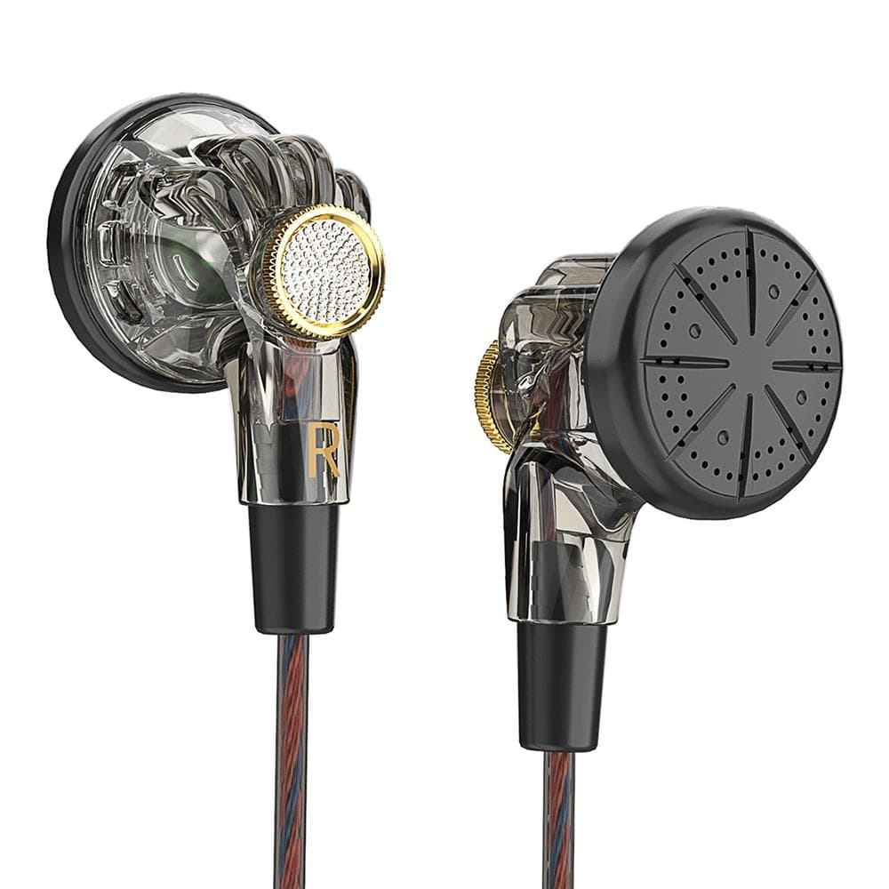 QKZ In-ear Wired Earphones Monitor Headphones HIFI Professional Level Polymer PET Diaphragm Dynamic 0 black