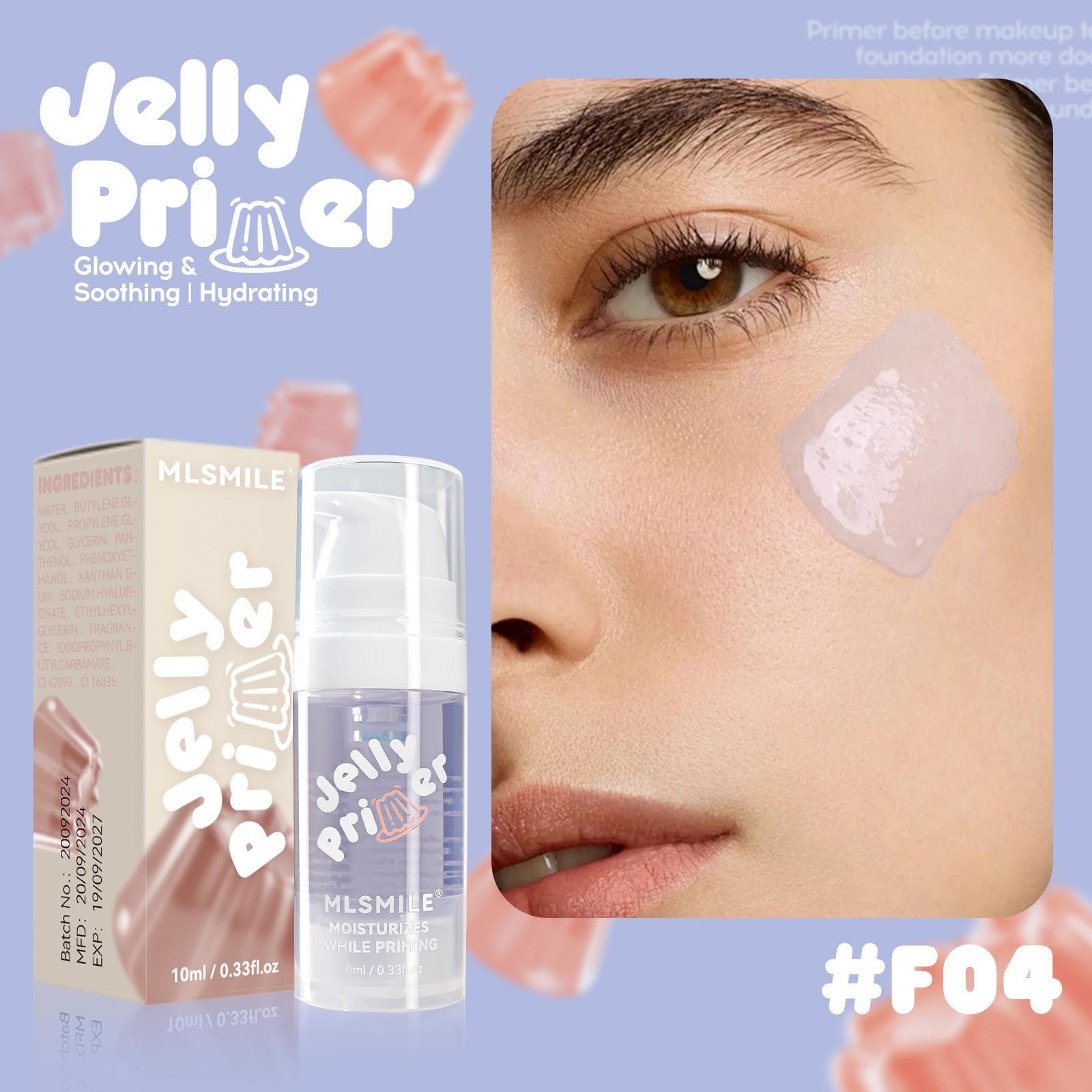Hydration Makeup Primer Oil-control Matte Finish Transparent Gel For All Skin Types Natural Face Makeup Base