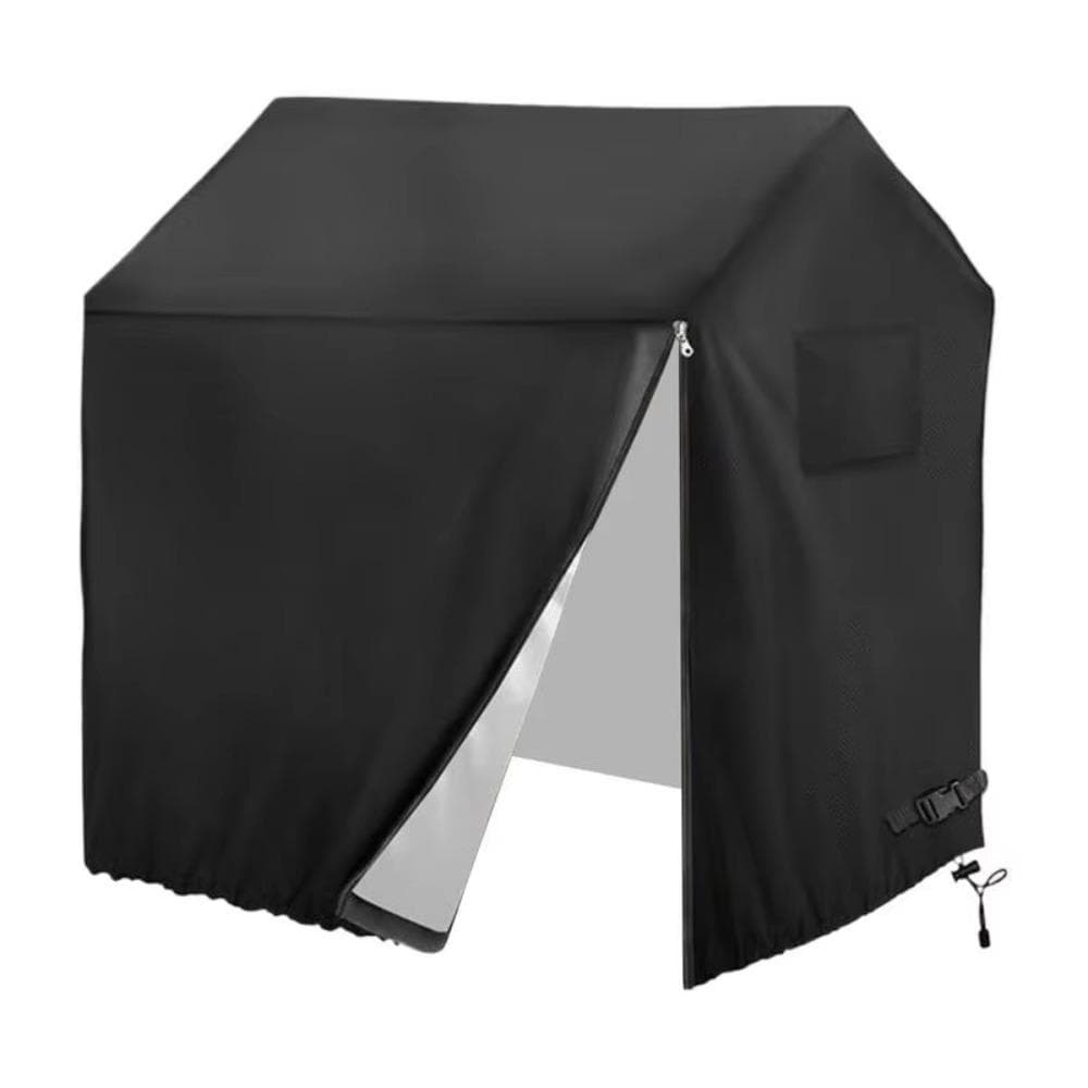 Sturdy Children's Game House Cover 210D Oxford Game House Protective Cover Garden Decoration 110x120x140cm black
