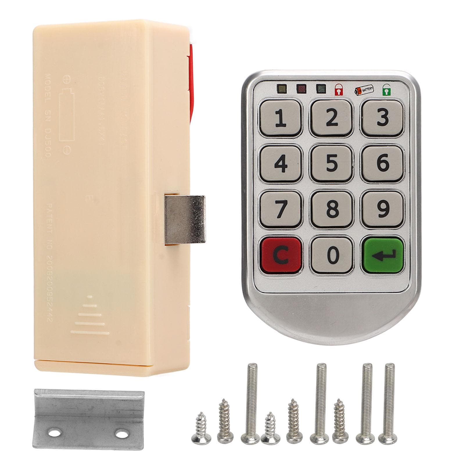 Electronic Cabinet Coded Lock Keyless Password Drawer Lock Zinc Alloy for Home Office Wardrobe