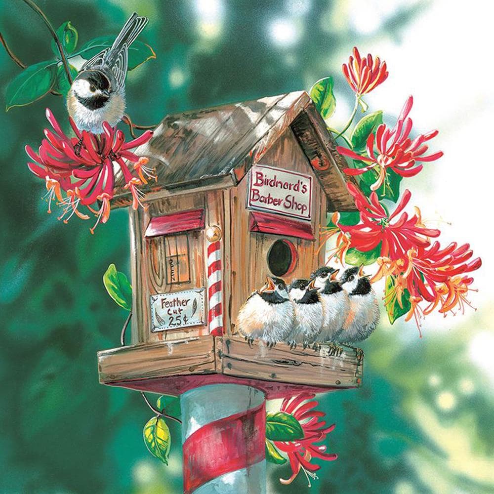 Cross Stitch Kit DIY Diamond Embroidery Bird's nest Diamond Painting Mosaic Home Decor 30X30CM