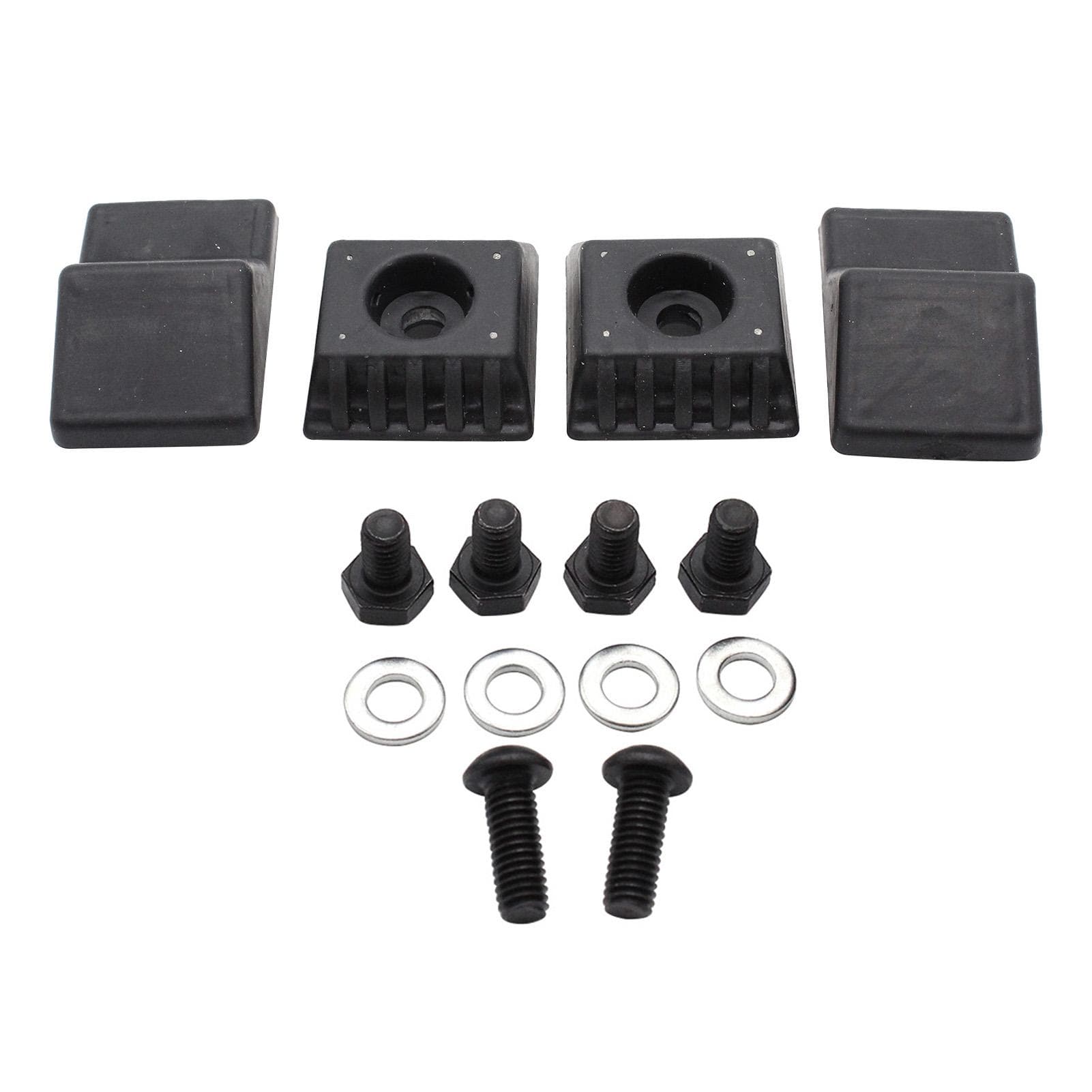 4 * Trunk Stop + Screws A1247580044 A1247580144 Replacement for Mercedes W124 black