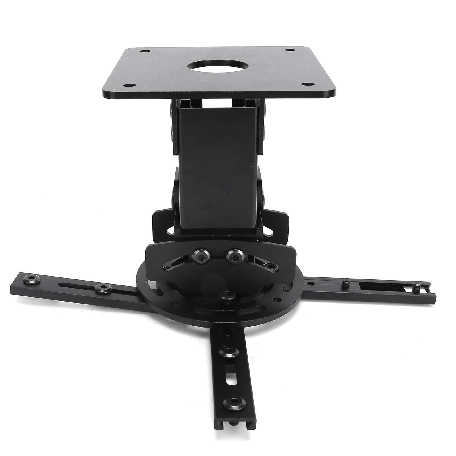 Projector Ceiling Mount Aluminum Alloy 360 degrees Rotation Bracket with 4Pcs Adjustable Arms