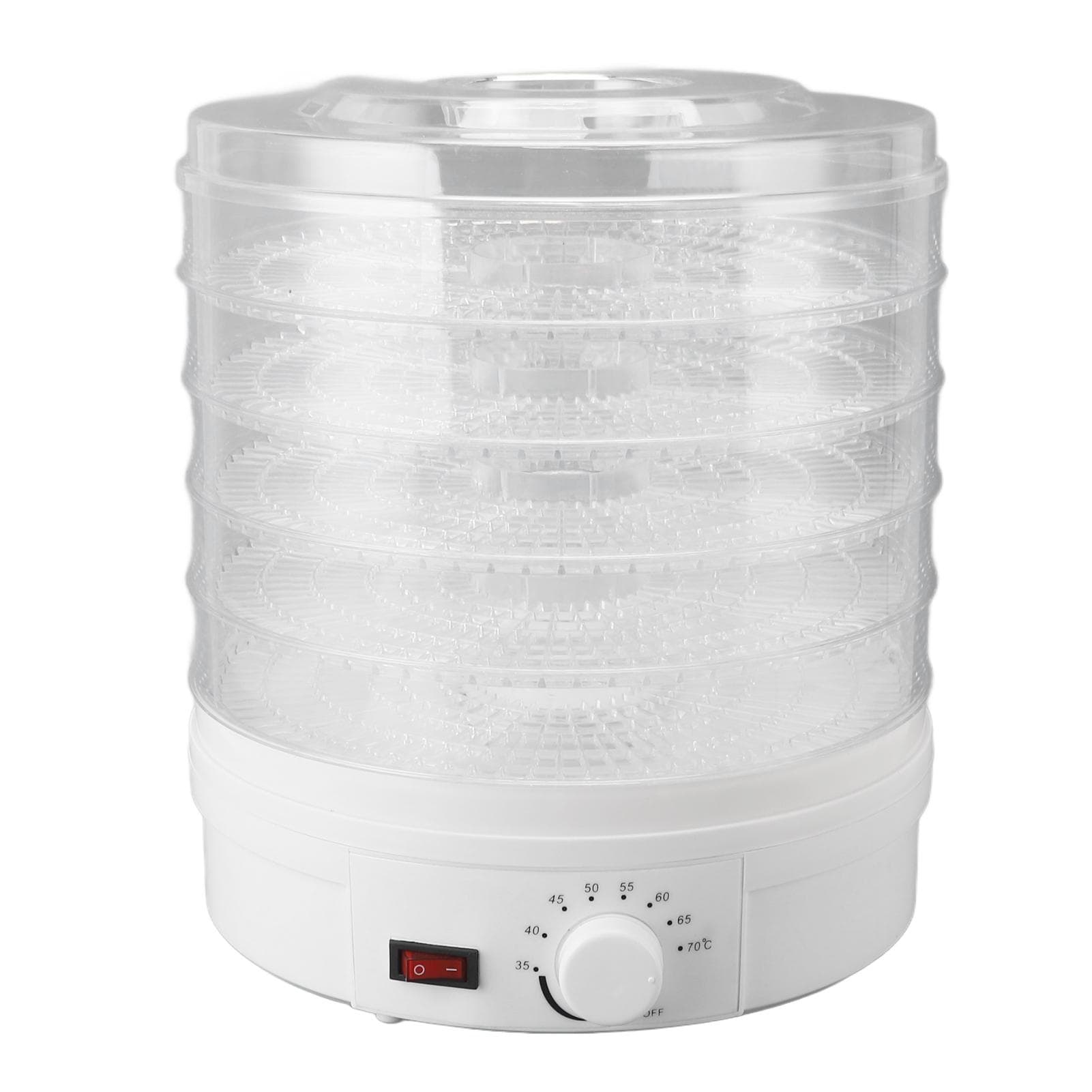 Food Dehydrator Machine 5 Trays Adjustable Temperature Control Electric Fruits Veggies Dryer for