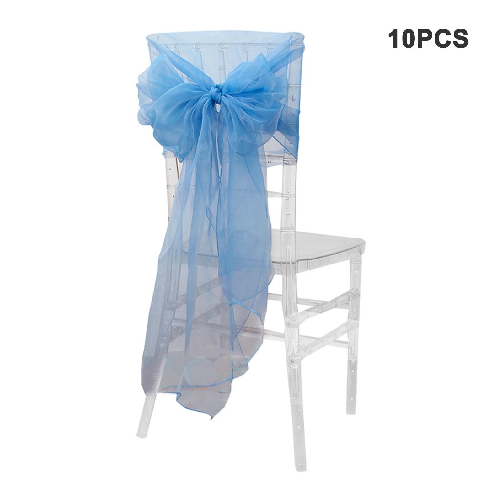Wedding Decoration Chair Back Yarn Chair Set Wide Bow Wedding Chair Decoration