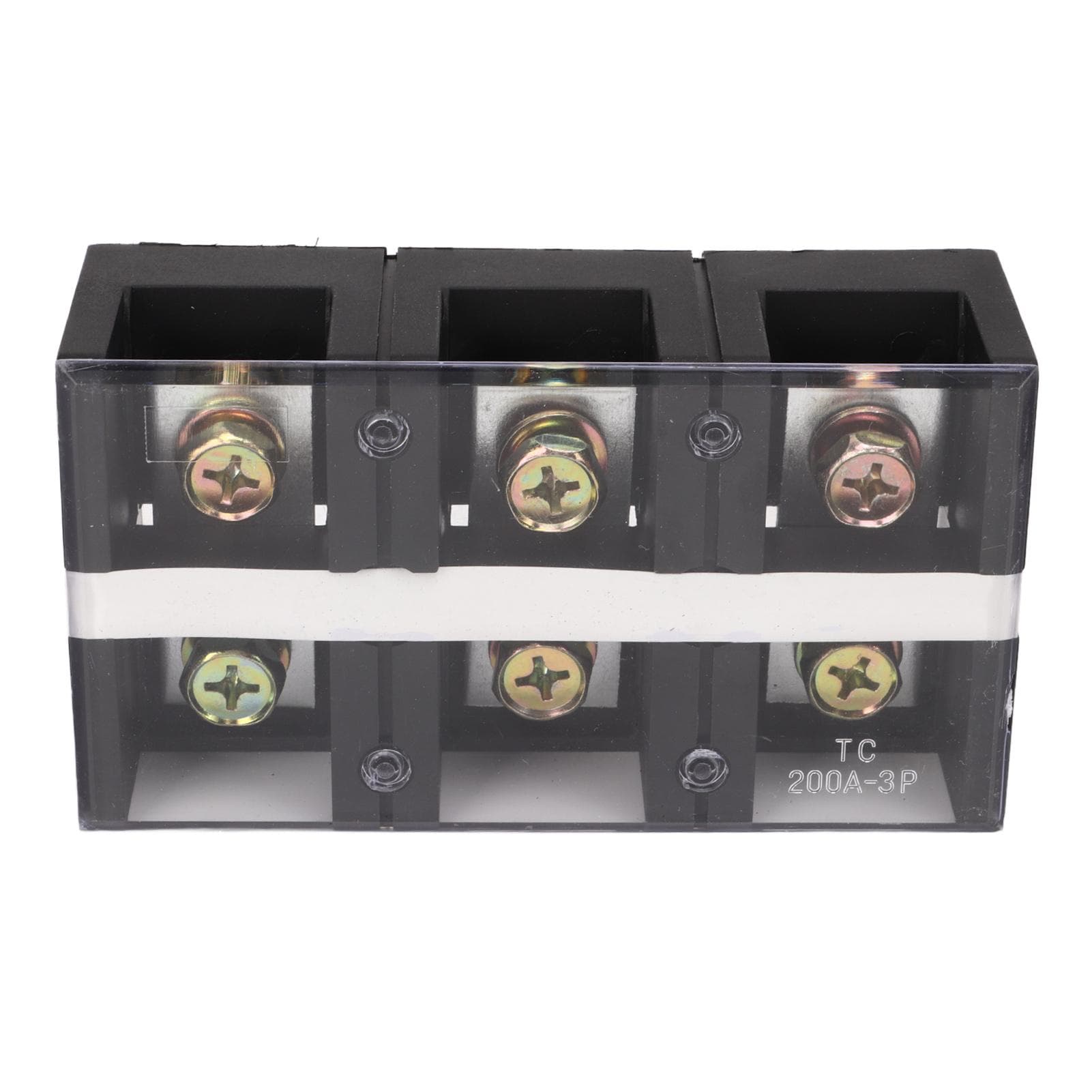 Terminal Strip Dual Row High Current Screw Terminal Block with PC Cover for Lighting Power