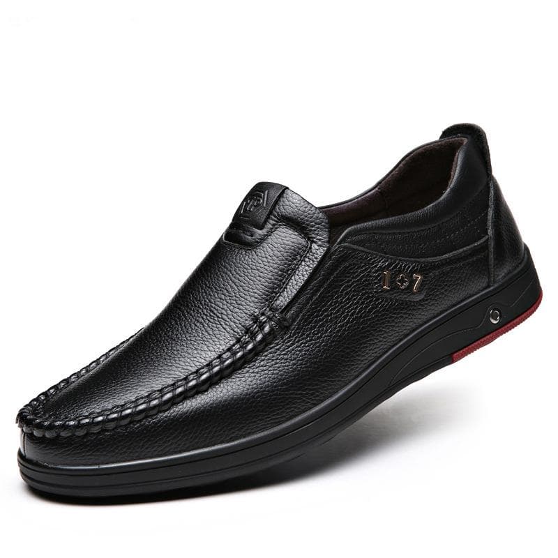 Winter Genuine Leather Men casual sneakers shoes men Summer Luxury Mens Loafers Moccasins Autumn Driving shoes man sneaker 47 black