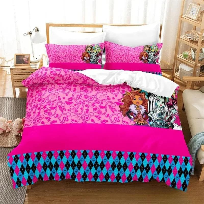 Personelity Monster Cartoon High Bedding Sets exquisite bed supplies set duvet cover bed comforter set luxury birthday gift 70x133cm 2pcs