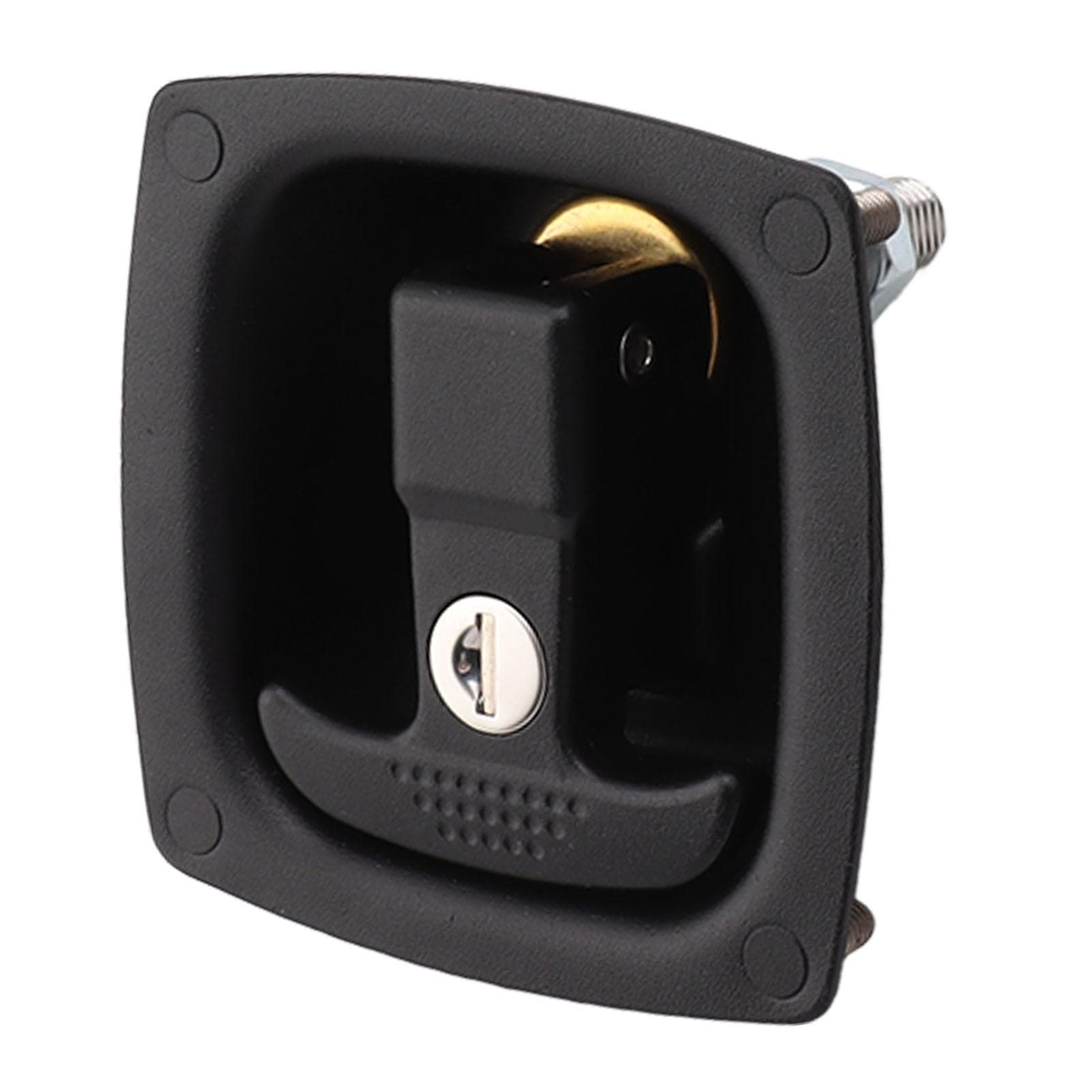 T Handle Door Latch 4x6mm Hole Spacing Zinc Alloy Folding Rotary Compression Toolbox Entrance