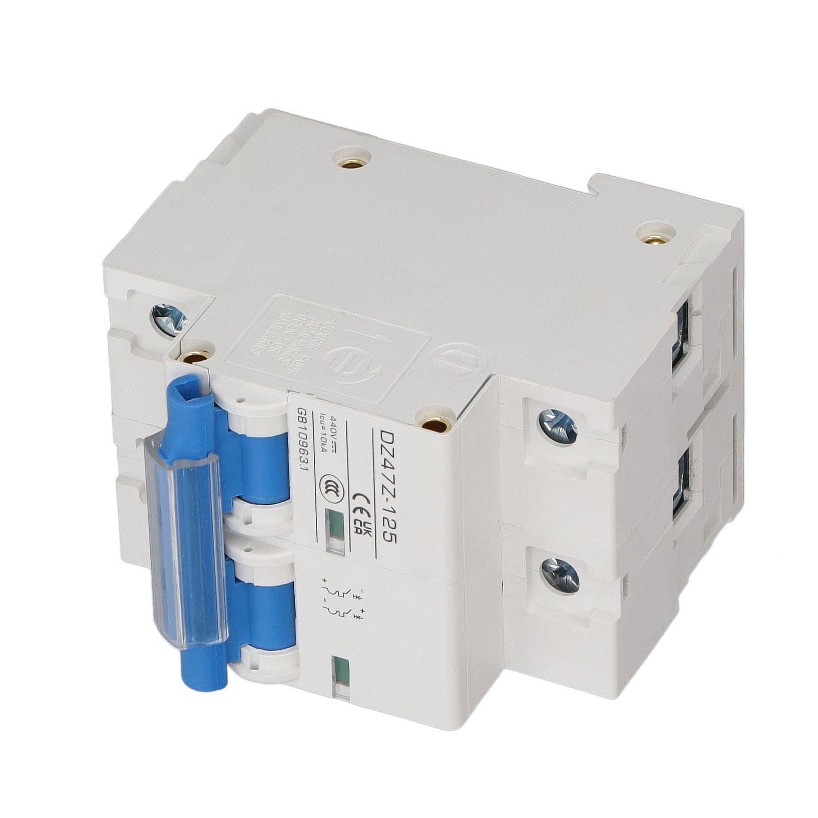 DC Circuit Breaker 10KA 2P High Current DC Disconnect Switch for Solar PV System DC440V D125