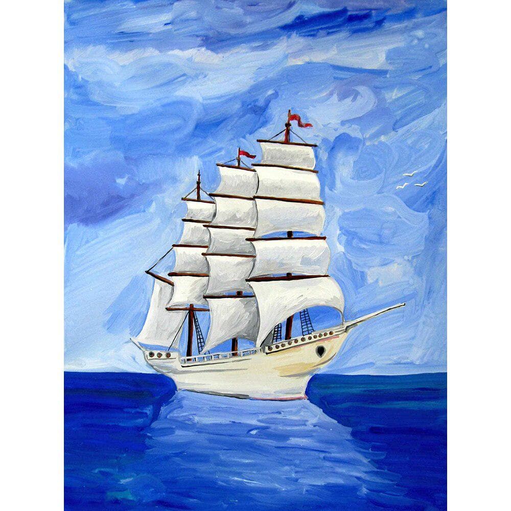 5D DIY Diamond Painting Full Drill Landscape Sea Pictures of Rhinestones Diamond Embroidery 20X30CM