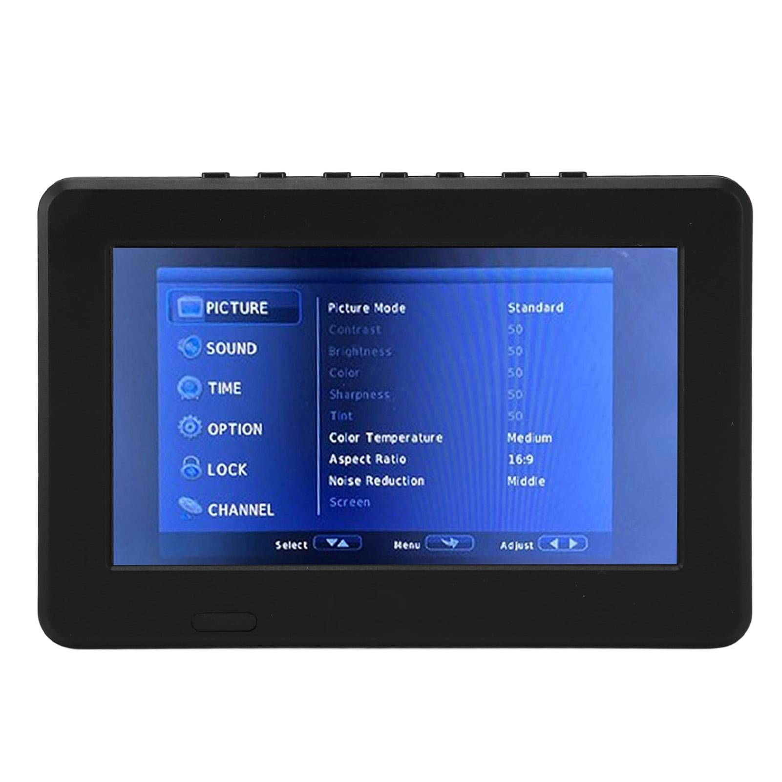 7 Inch Portable TV HD LED Digital Portable Television Video Player with Built in Rechargeable EU Plug