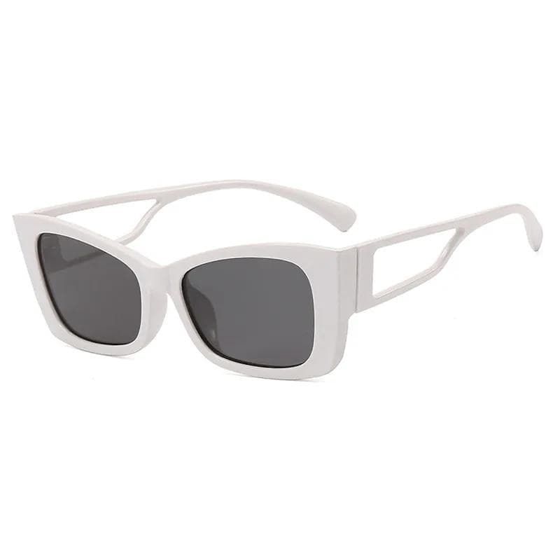 Hollow Cat Eye Fashion Rectangle Sunglasses Women Designer Cat Eye Sun Glasses Female Summer Travelling Shades Eyewear