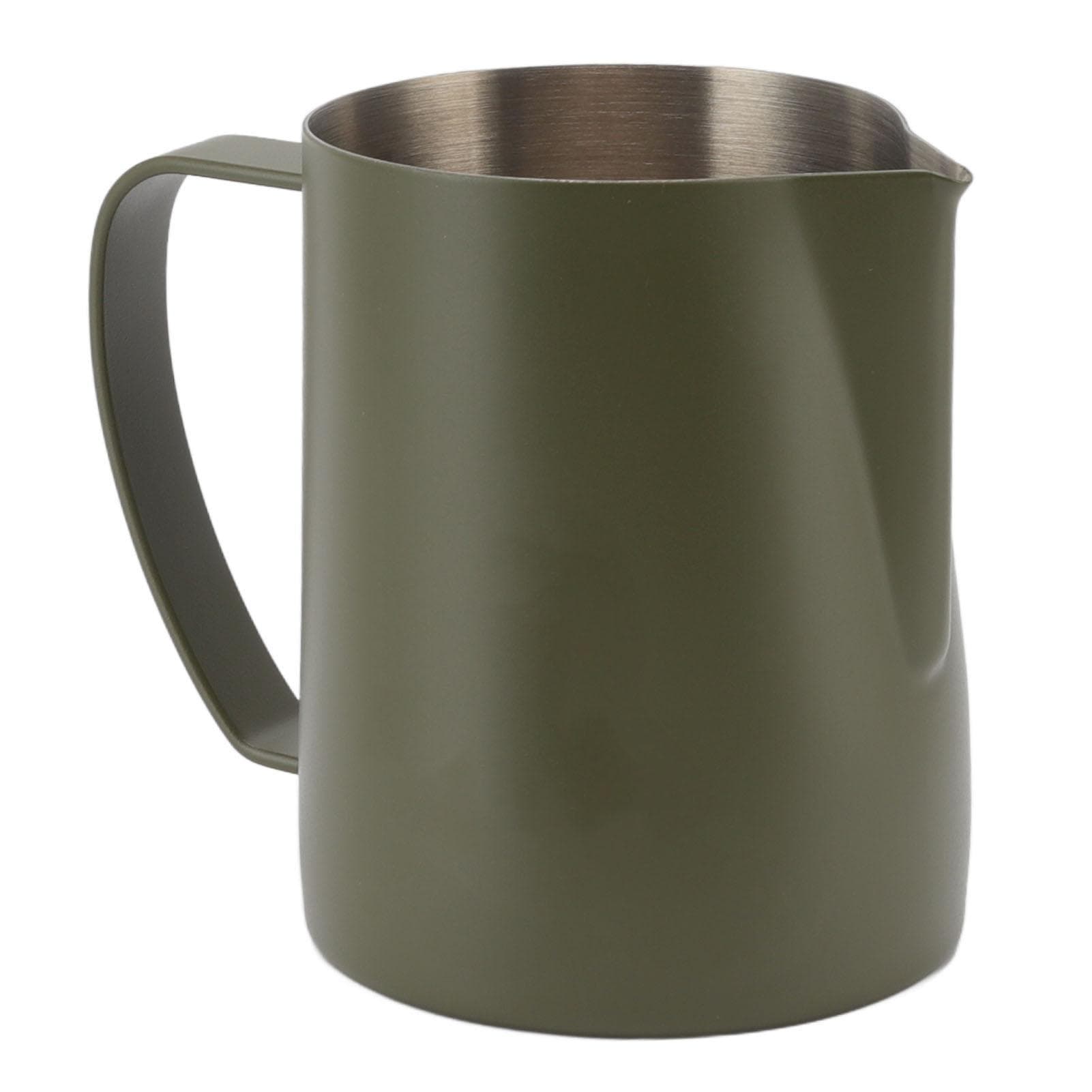 Frothing Jug Pitcher Falcon Beak Tip 304 Stainless Steel Milk Frother Cup for Home Cafe 600ml OD
