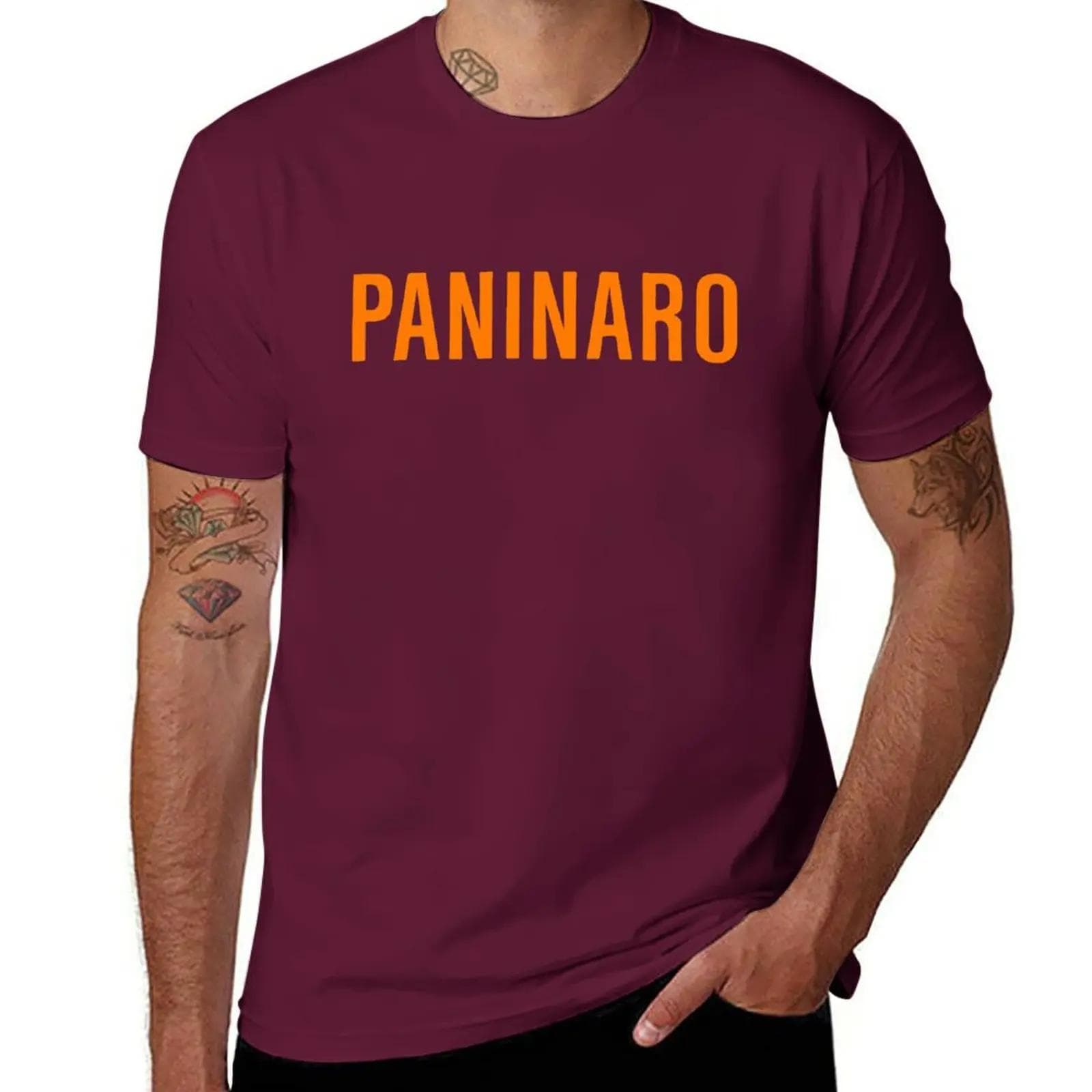 Paninaro (orange) T-Shirt tees sublime blacks Men's t-shirt L maroon