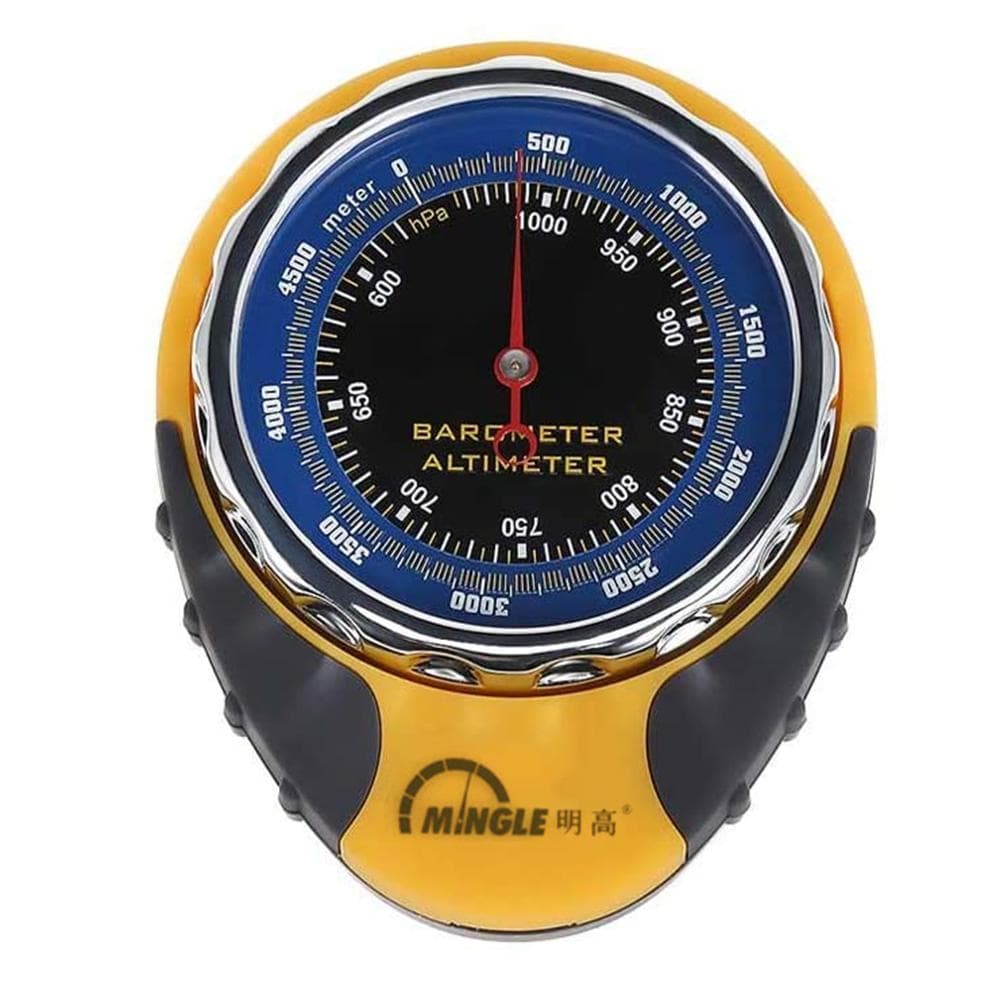 Portable Multi Functional Digital Altimeter Barometer for Outdoor Camping Hiking Climbing yellow