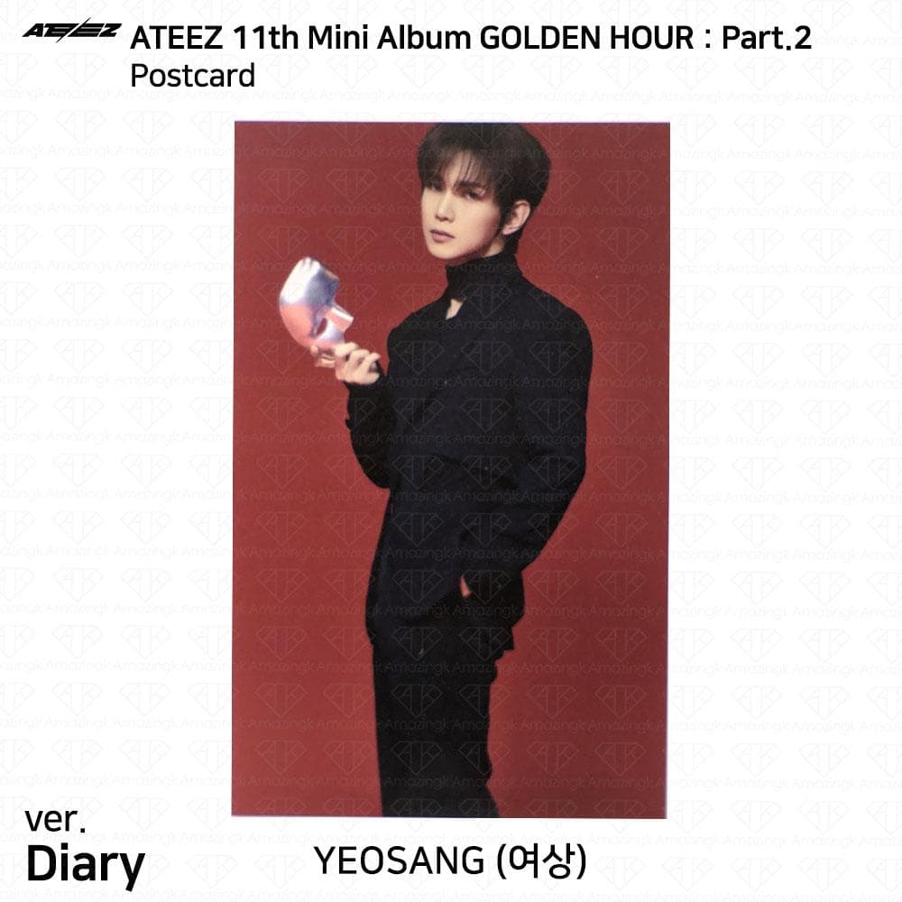 ATEEZ The 11th Mini Album Golden Hour Pt.2 To Diary For Ver Photocard Postcard Yeosang - Diary Postcard