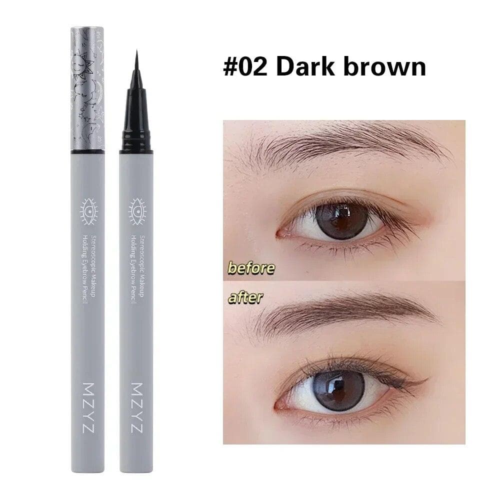 Liquid Eyebrow Pen Waterproof Long Lasting No Blooming Eyeliner Lying Silkworm Ultra Fine Eyebrow Tattoo Pencil Makeup