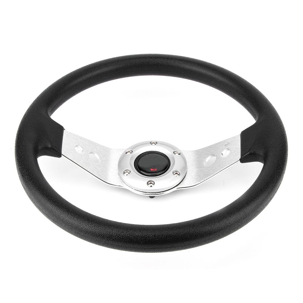 Stylish Unique Car Universal Steering Wheel Accessories Car Parts Black and Silver