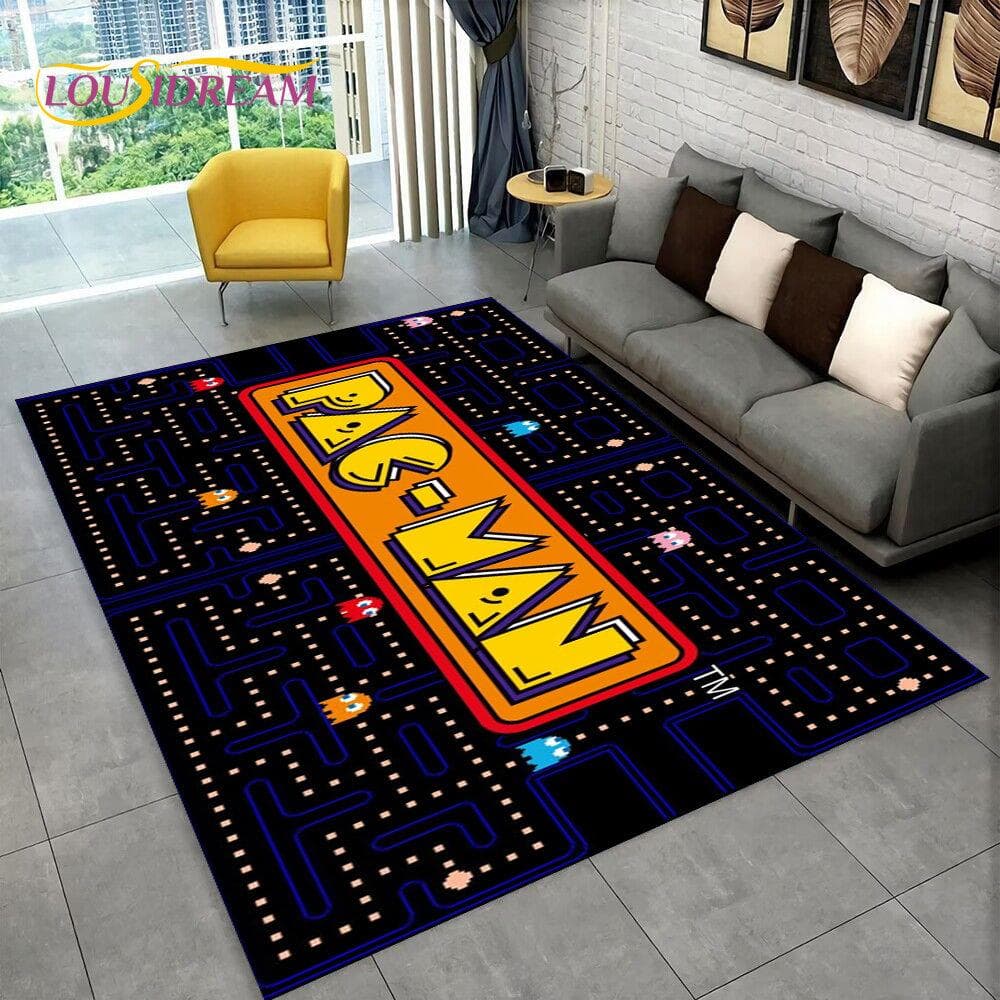 Pacman Retro Classics Game Gamer Area Rug,Carpet Rug for Home Living Room Children Bedroom Sofa Doormat Decor,Non-slip Floor Mat 40cm x 60cm