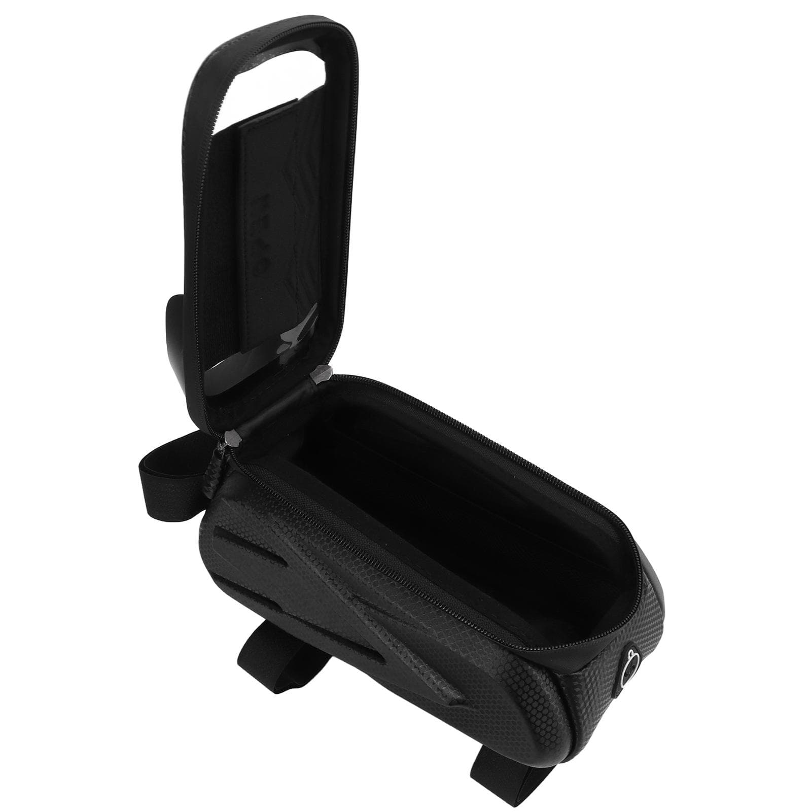 Bike Front Frame Bag Hard Riding Phone Bag Waterproof Touch Screen Type for Mountain Road Bike
