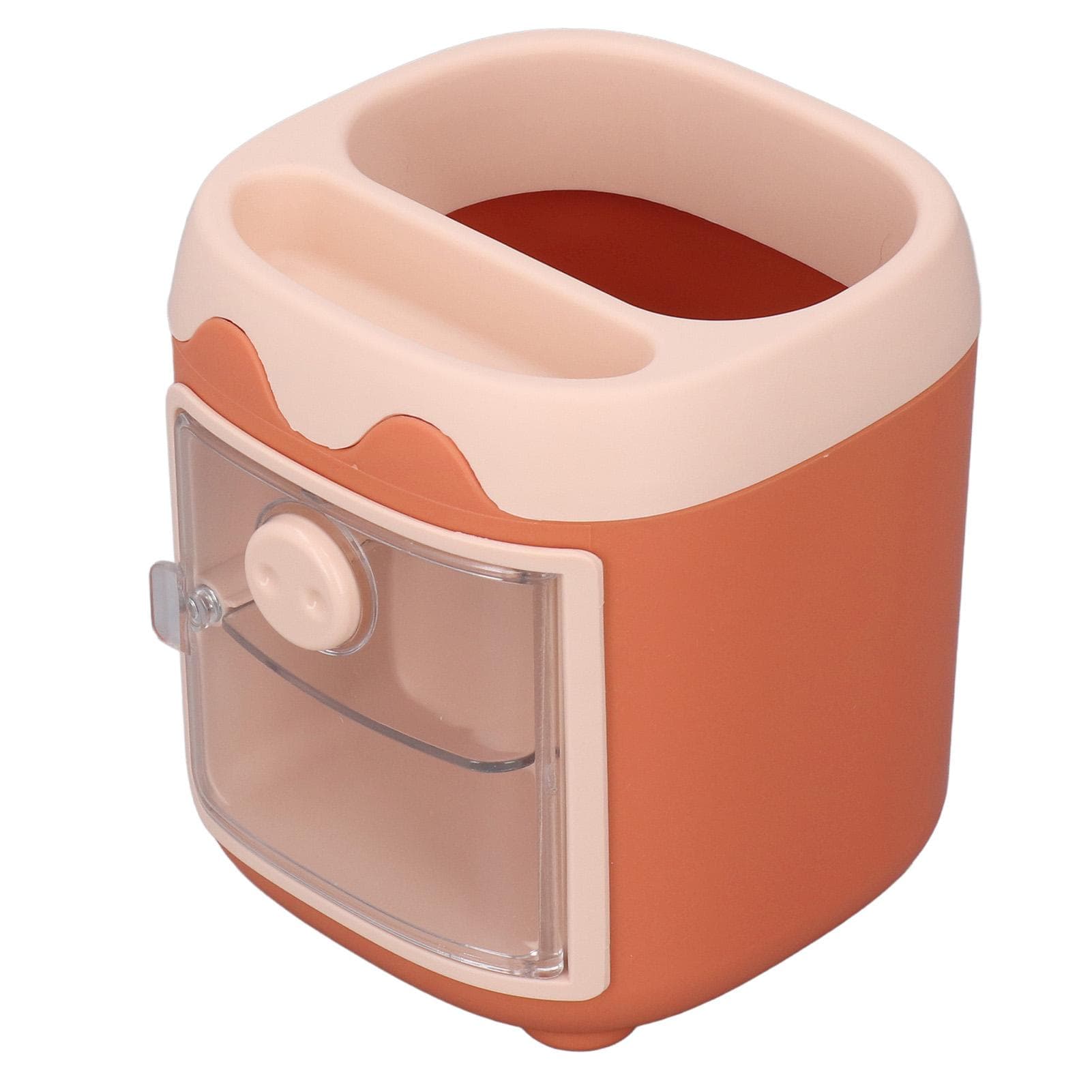 Pen Holder Orange Cartoon Cute Pig Desktop Storage Pen Holder Organizer Office Stationery Multi