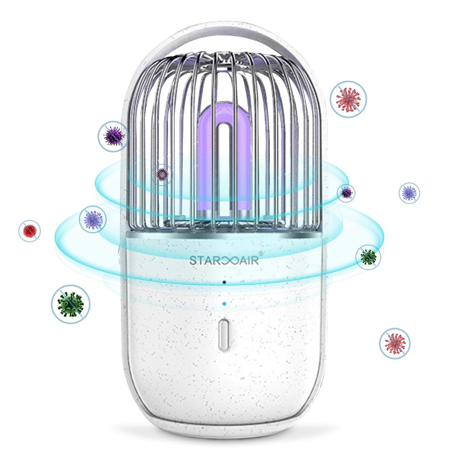 Ultraviolet Germicidal Lamp LED UV Sterilizer Light Car Ozone Electric Eliminator Deodorization Sterilizer for Wardrobe Shoe Cabinet white