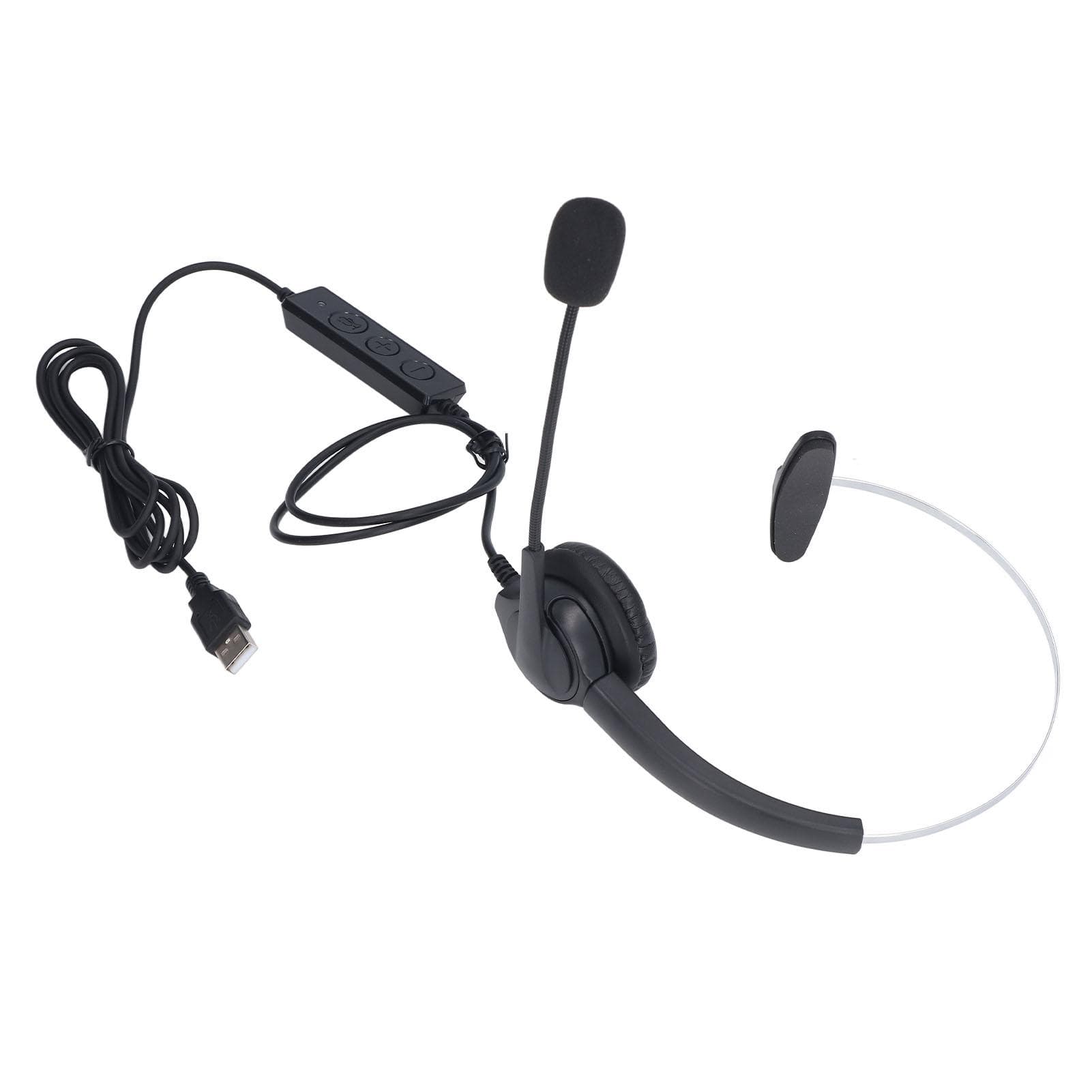 Call Center Headset Noise Reduction Ergonomic Wired Customer Service Headphone for Home Office Call