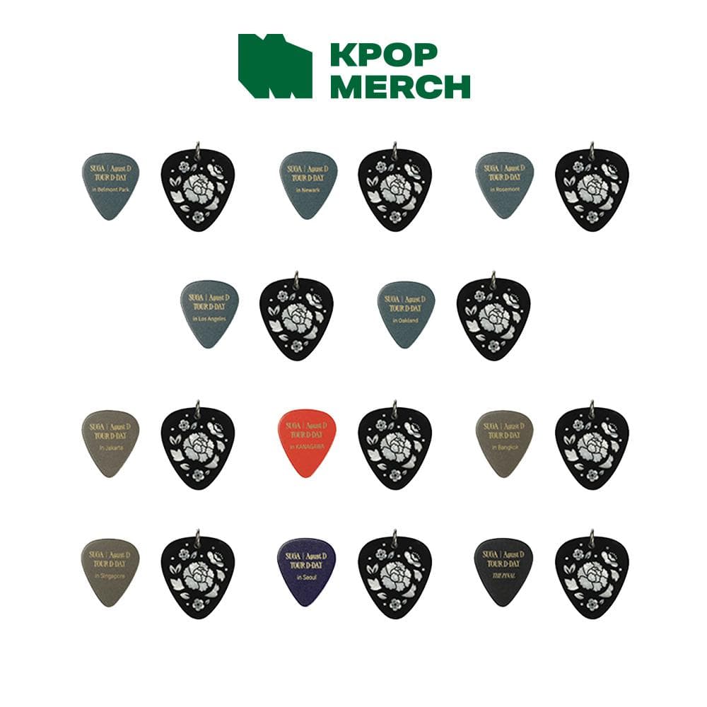 SUGA - Agust D TOUR D-DAY Guitar Pick Set 10. SINGAPORE