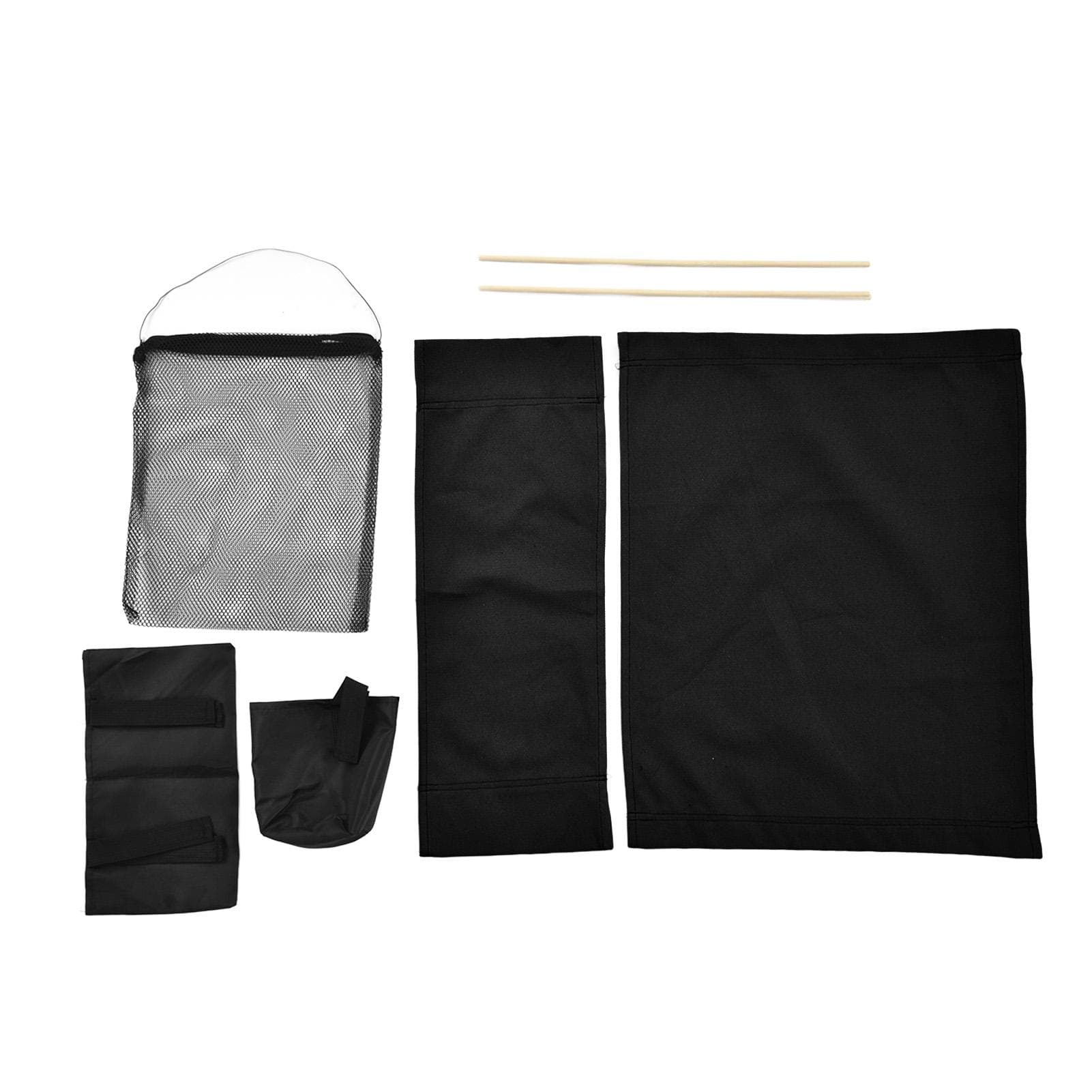 Director Chair Cover Replacement with Storage Bag Canvas Seat Chair Protective Cover for black